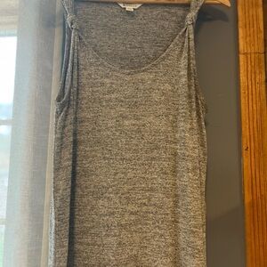 Market & Spruce Gray Heathered Tank Top
